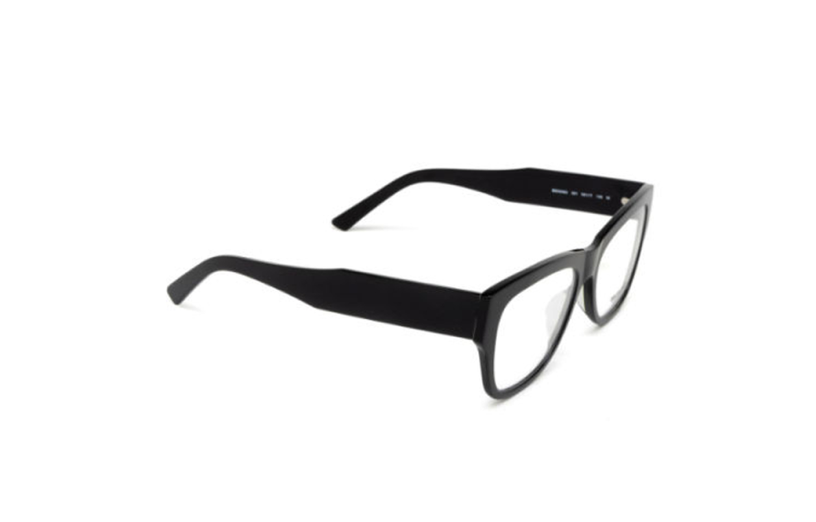 Balenciaga Balenciaga Irregular Shape Eyeglass Frames Men's Black