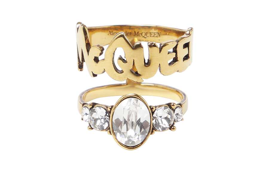 Alexander McQueen Rings Women's Gold