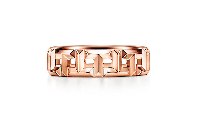 TIFFANY & CO. T 18K Rose Gold Rings Unisex