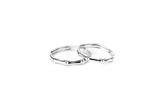 Inkopper 925 Sterling Silver Rings Unisex Silver