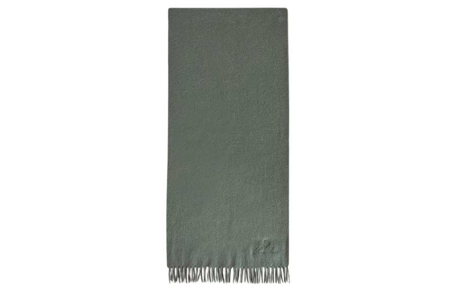 Loro Piana Knit Scarves Men's Gray Green