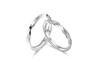 Ringlove Zircon Rings Unisex Silver