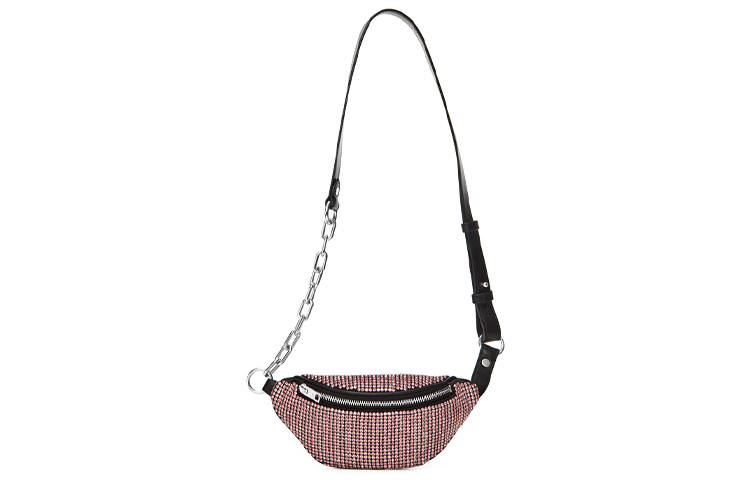 Alexander Wang Attica Sheepskin Shoulder Bag, Crossbody Bag, Fanny Pack Mini Women's Pink