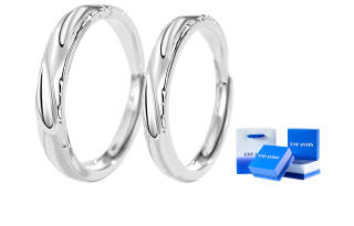 ENFANTIN S925 Silver Couple Rings Unisex