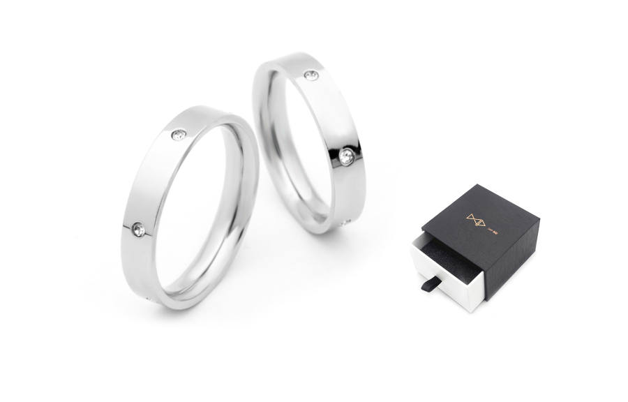 DAP DAP Titanium Steel Rings Unisex Silver