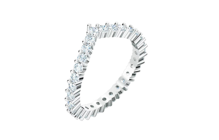 Swarovski Rhodium plated Rings Women's White Gold Plated