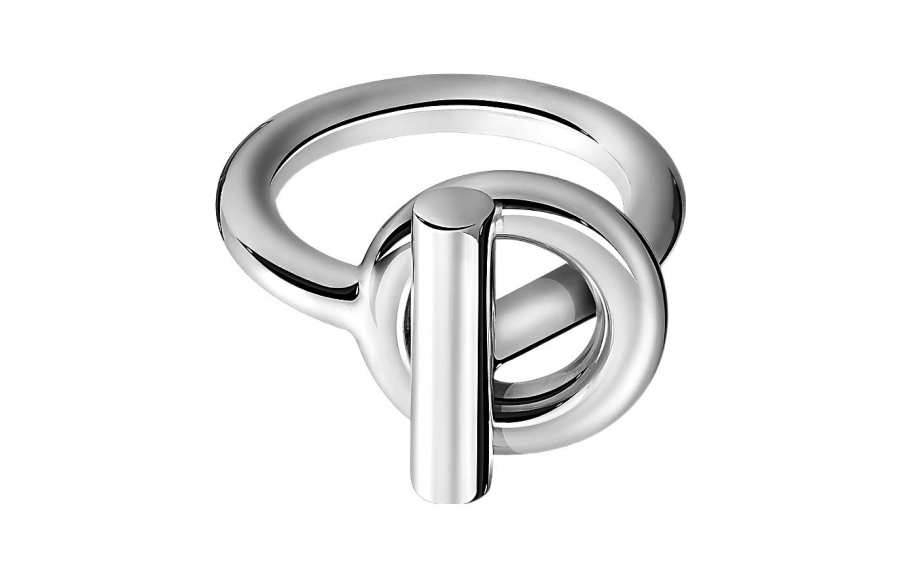 HERMES HERMES Echappee 925 Sterling Silver Rings Unisex