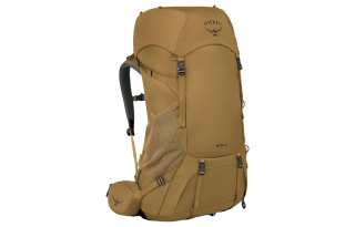 OSPREY 65L Backpack Outdoor Bag Recycled Polyester Brown Unisex