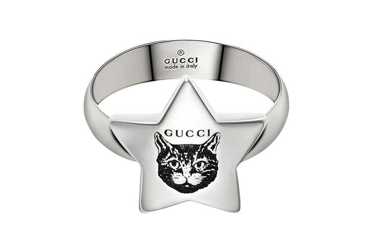 GUCCI Blind For Love 925 Sterling Silver Rings Unisex Silver