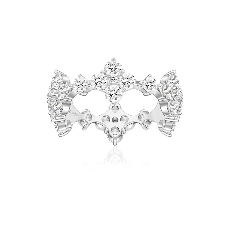 Apm Monaco 925 Sterling Silver Rings Women's Silver White