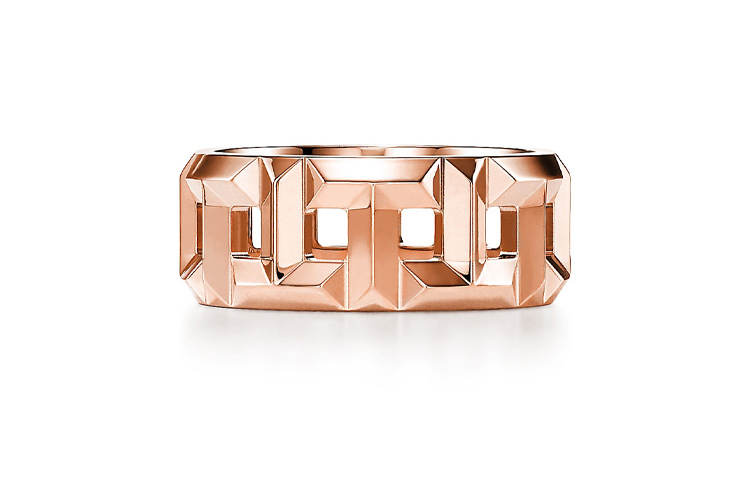 TIFFANY & CO. T 18K Rose Gold Rings Women's