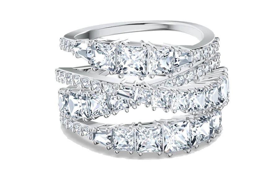 Swarovski Swarovski Twist Wrap crystal-embellished ring
