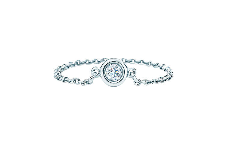 TIFFANY & CO. Elsa Peretti® Versatile Platinum Rings Unisex Silver
