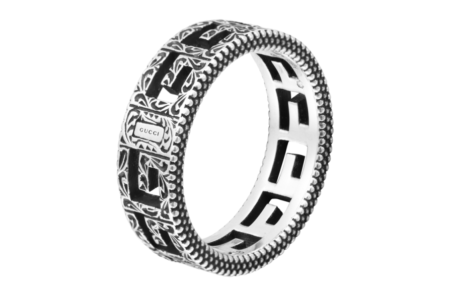 GUCCI Square G 925 Sterling Silver Rings Unisex