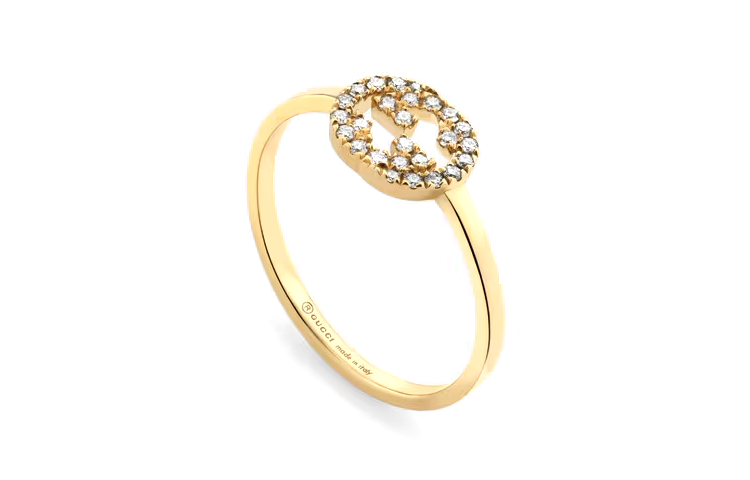 GUCCI Gucci Interlocking diamond 18k ring