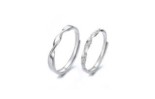 QIMEILA 925 Sterling Silver Micro Pave Zircon Rings Unisex