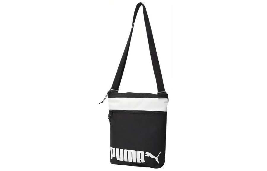 PUMA Fabric Shoulder Bag, Crossbody Bag Regular Unisex Black