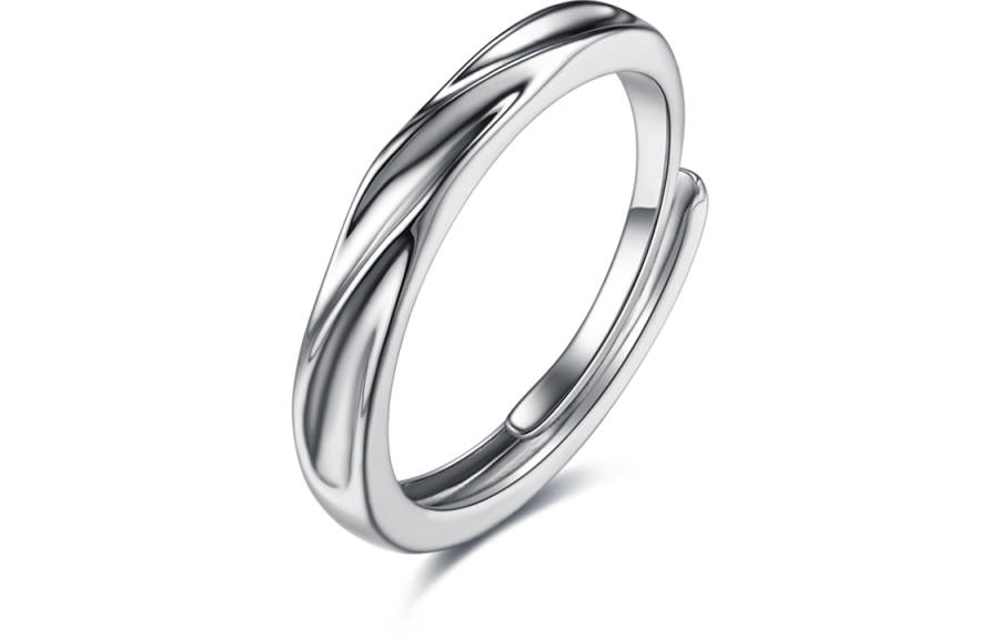 BYG Alloy/999 Fine Silver Rings Unisex Gift Box Set