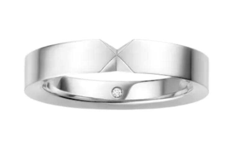 Chaumet Chaumet Diamond Platinum Rings Women's Silver