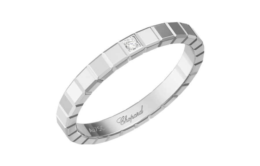 Chopard Chopard 18kt White Gold Ice Cube Diamond Ring