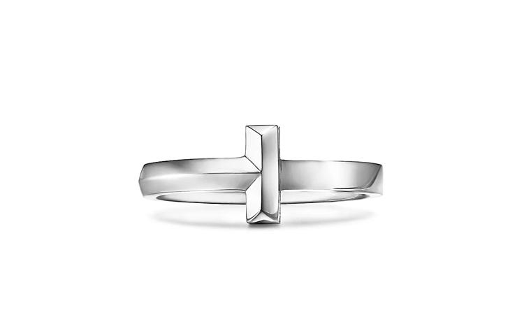 TIFFANY & CO. 18K White Gold Rings Unisex Silver