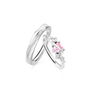 VIVIWELL 925 Silver Zircon Rings Unisex