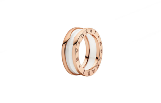 BVLGARI Rose Gold Ceramic Rings Unisex