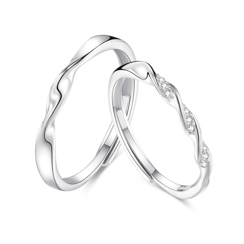 ZOKS ZOKS S999 Fine Silver Rings Unisex Silver