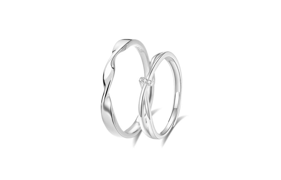 Muyan Muyan Alloy Entwined Ring Unisex