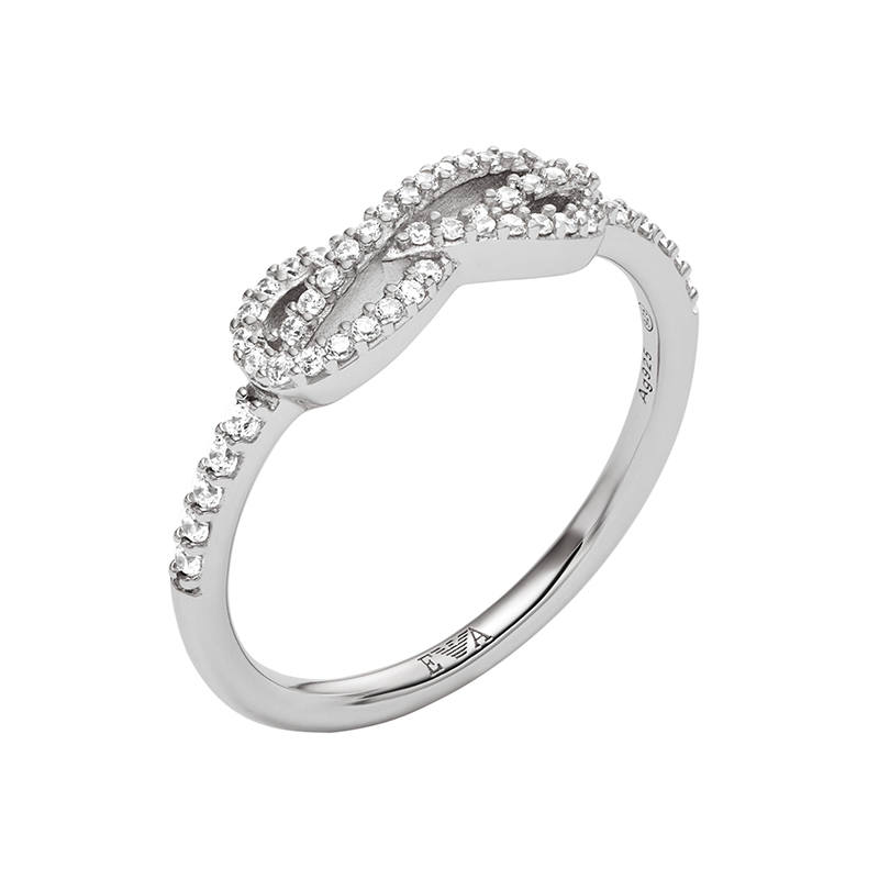 EMPORIO ARMANI 925 Sterling Silver Rings Women's Silver
