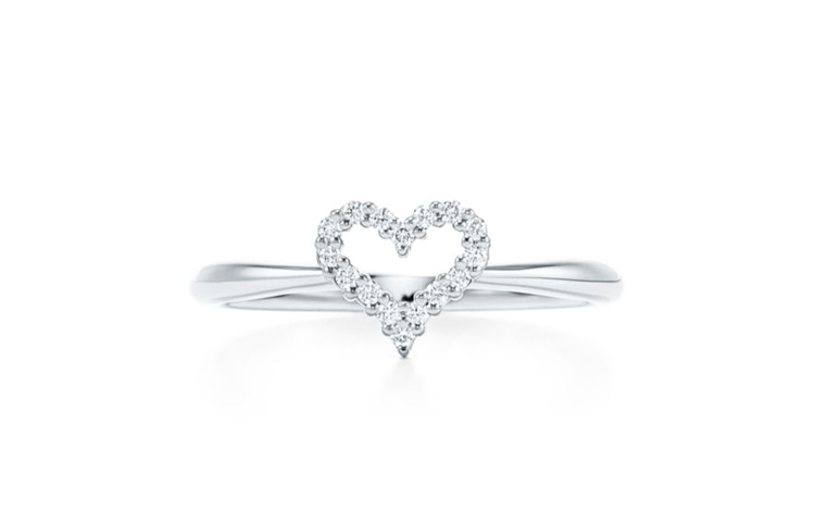 TIFFANY & CO. Platinum, Diamond Rings Women's Silver