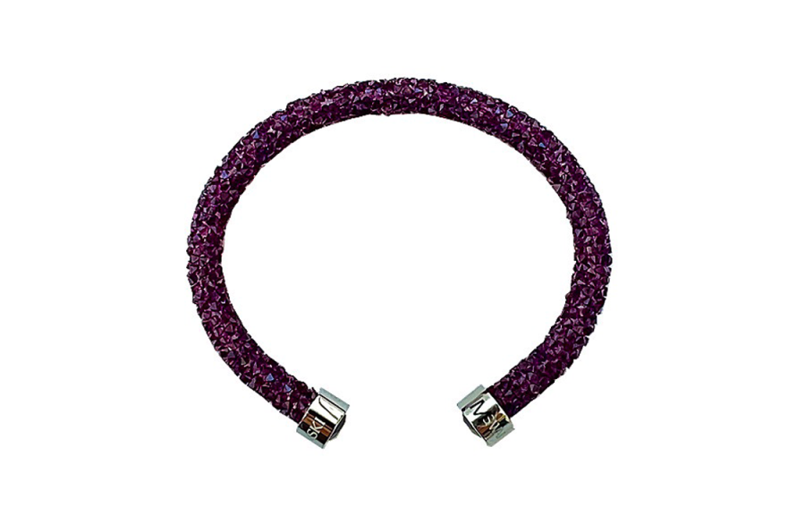 Swarovski Crystaldust Swarovski Crystal Bangles Women's Purple