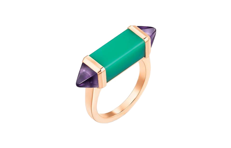 CARTIER Les Berlingots De Cartier Collection 18K Gold Rings Unisex Rose Gold