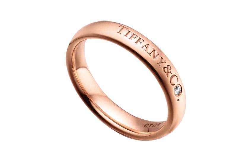 TIFFANY & CO. 18K Rose Gold, Diamond Rings Unisex