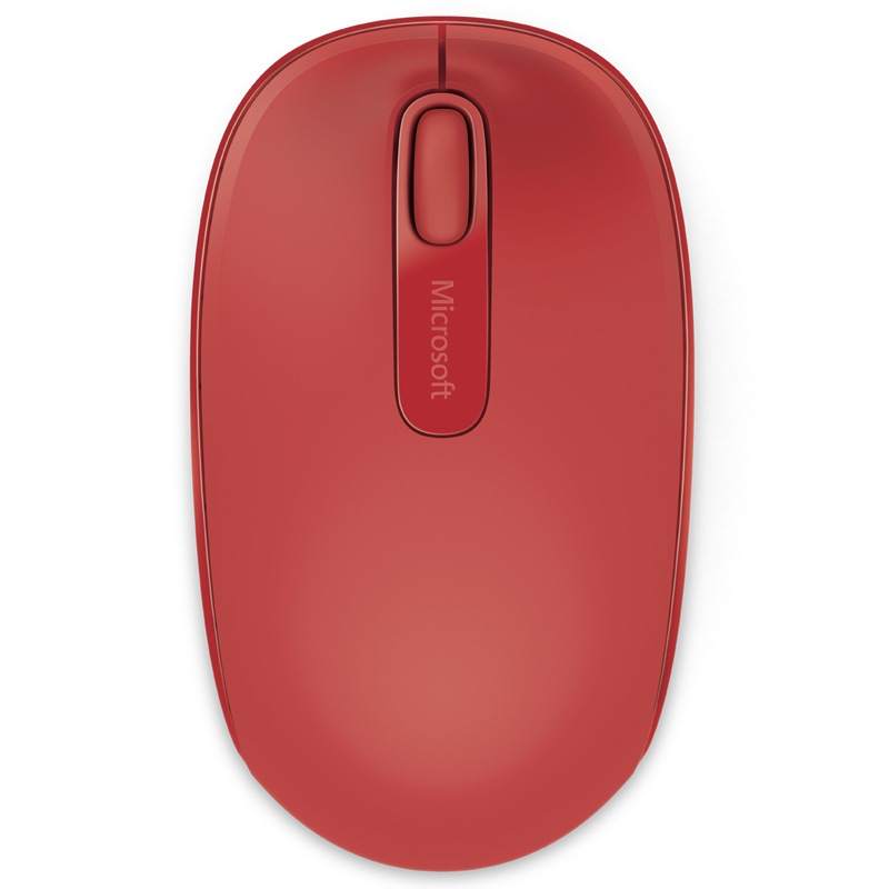 Microsoft Wireless Seam Portable, Lightweight Portable, Flame Red Mice
