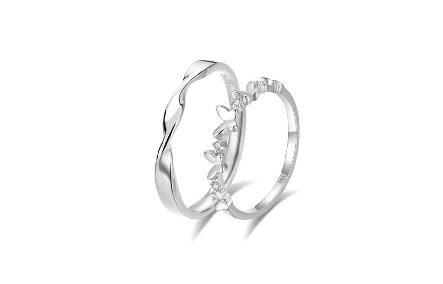 Muyan Muyan Alloy Mobius Butterfly Ring Unisex