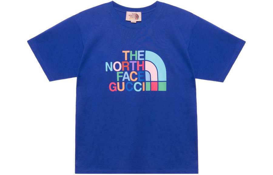 GUCCI x THE NORTH FACE FW22 T Shirt Men's Blue