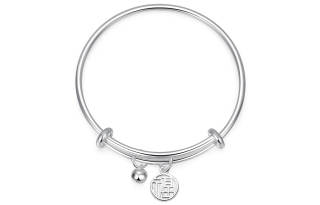 WEST ISLAND S999 Fine Silver/High Quality Eco Friendly Copper Bangles Women's Silver