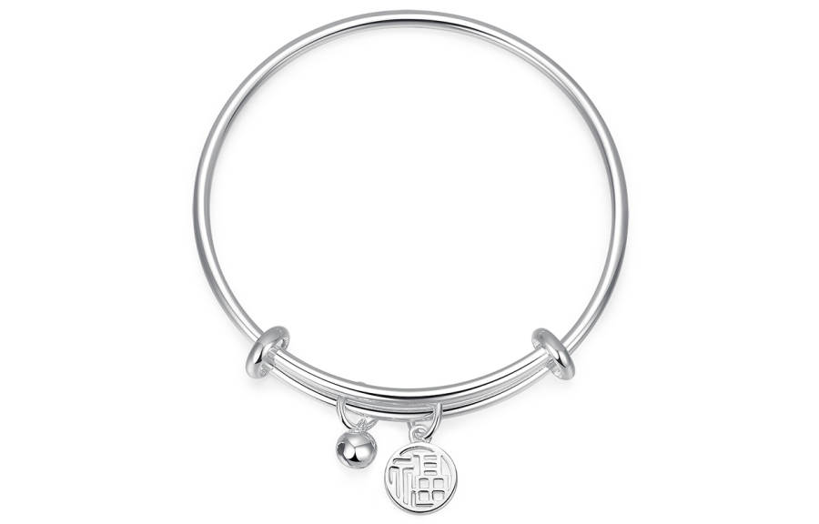 WEST ISLAND S999 Fine Silver/High Quality Eco Friendly Copper Bangles Women's Silver