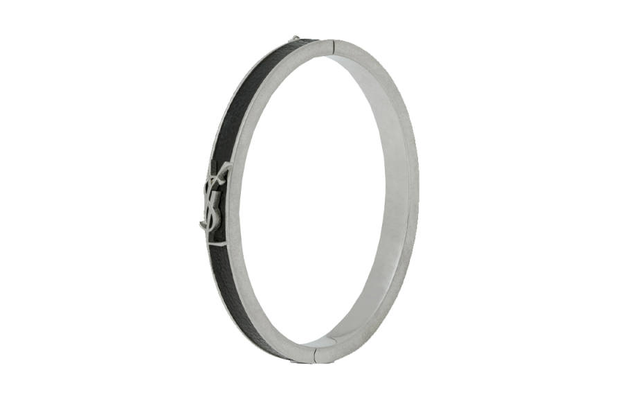 SAINT LAURENT SAINT LAURENT Ysl Logo plaque Enamel Bracelet