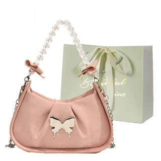 JIANGLIDA Pu Shoulder Bag, Crossbody Handbag Regular Women's White/Pink/Black/Blue