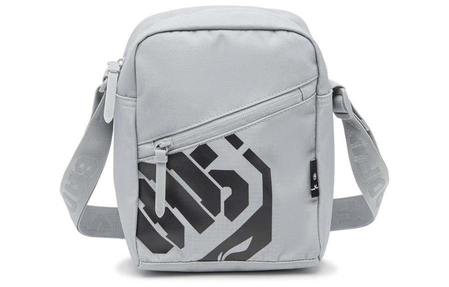 Li-Ning Li Ning Badfive Polyester Shoulder Bag, Crossbody Bag Unisex Mist Gray