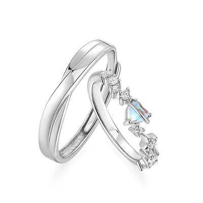 KADER S925 Silver Rings Unisex Silver White