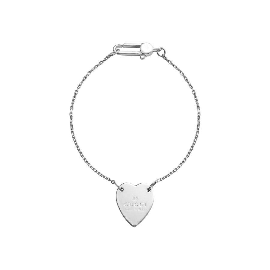 GUCCI Trademark Bracelet With Heart Pendant