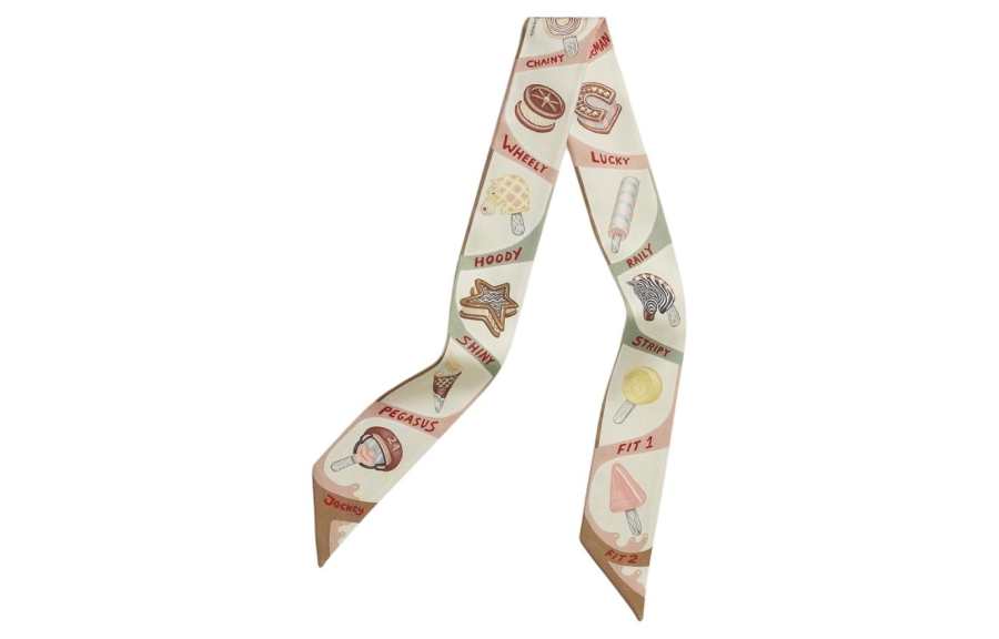 HERMES HERMES Scarves Women's Beige Yellow