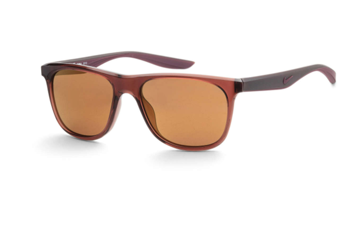Nike Nike Plastic Rectangular Sunglasses Men's Brown