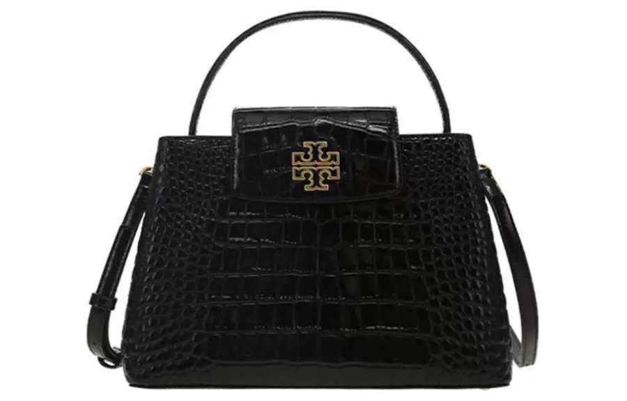 TORY BURCH Cow Leather Handbag, Shoulder Bag, Crossbody Bag Large Women's Black