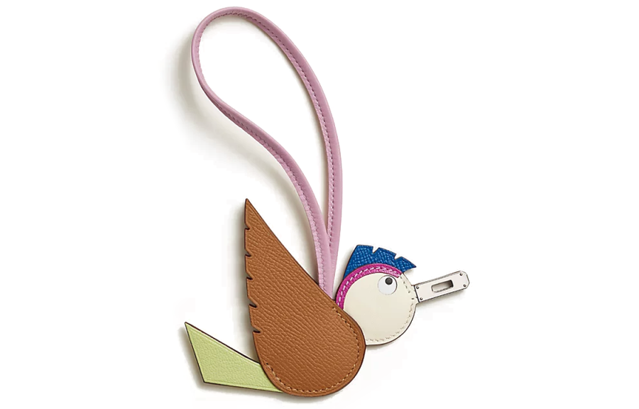 HERMES HERMES Birdy Charms Unisex Brown