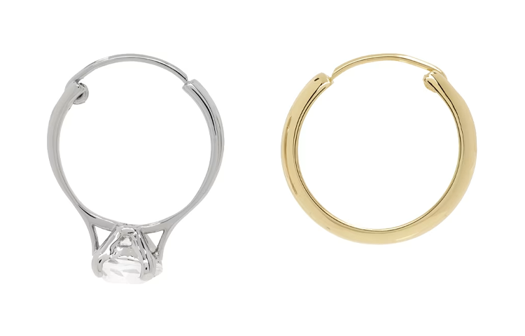 Vetements Brass Earrings Men's Multicolor
