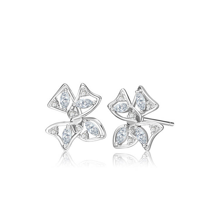 FANCI 925 Sterling Silver Stud Earrings Women's